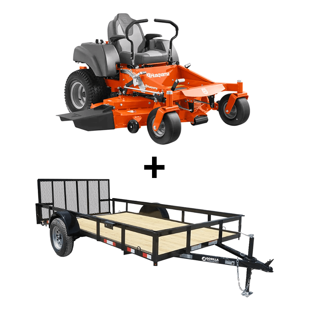 Husqvarna MZ61 24HP Kawasaki Zero Turn Mower Utility Package