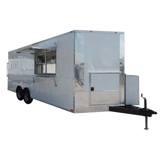 Concession Trailer 8.5' x 20' White Food Event Catering