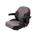 Uni Pro Black and Gray Lawn Mower Seat with Arm Rests - SLE Equipment - 1