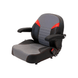 Uni Pro Black and Gray Lawn Mower Seat with Arm Rests - SLE Equipment - 1