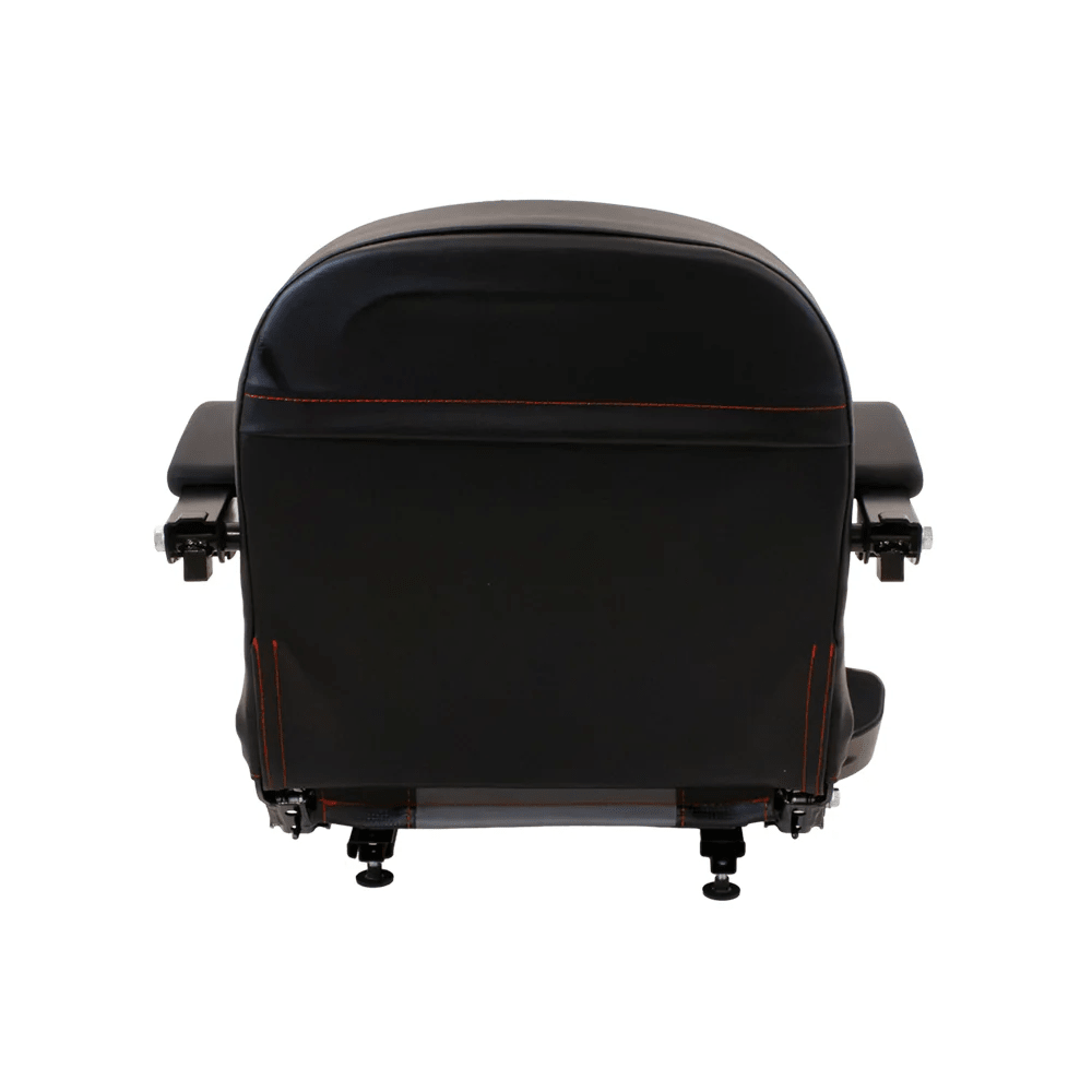 Uni Pro Black and Gray Lawn Mower Seat with Arm Rests - SLE Equipment - 4