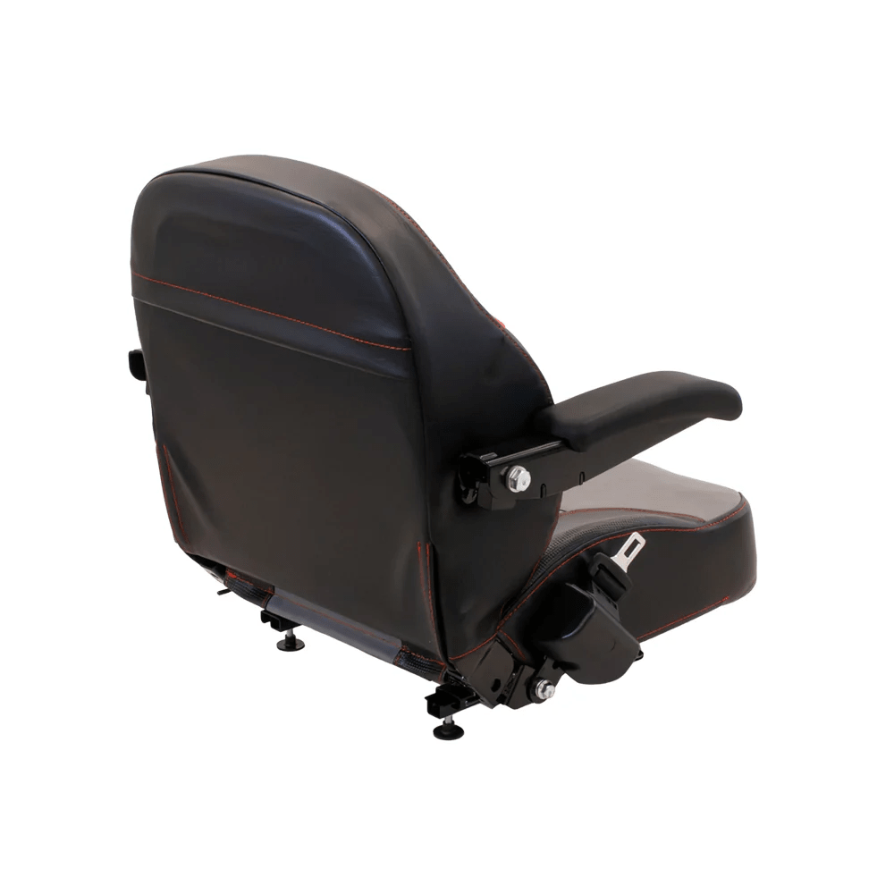 Uni Pro Black and Gray Lawn Mower Seat with Arm Rests - SLE Equipment - 5