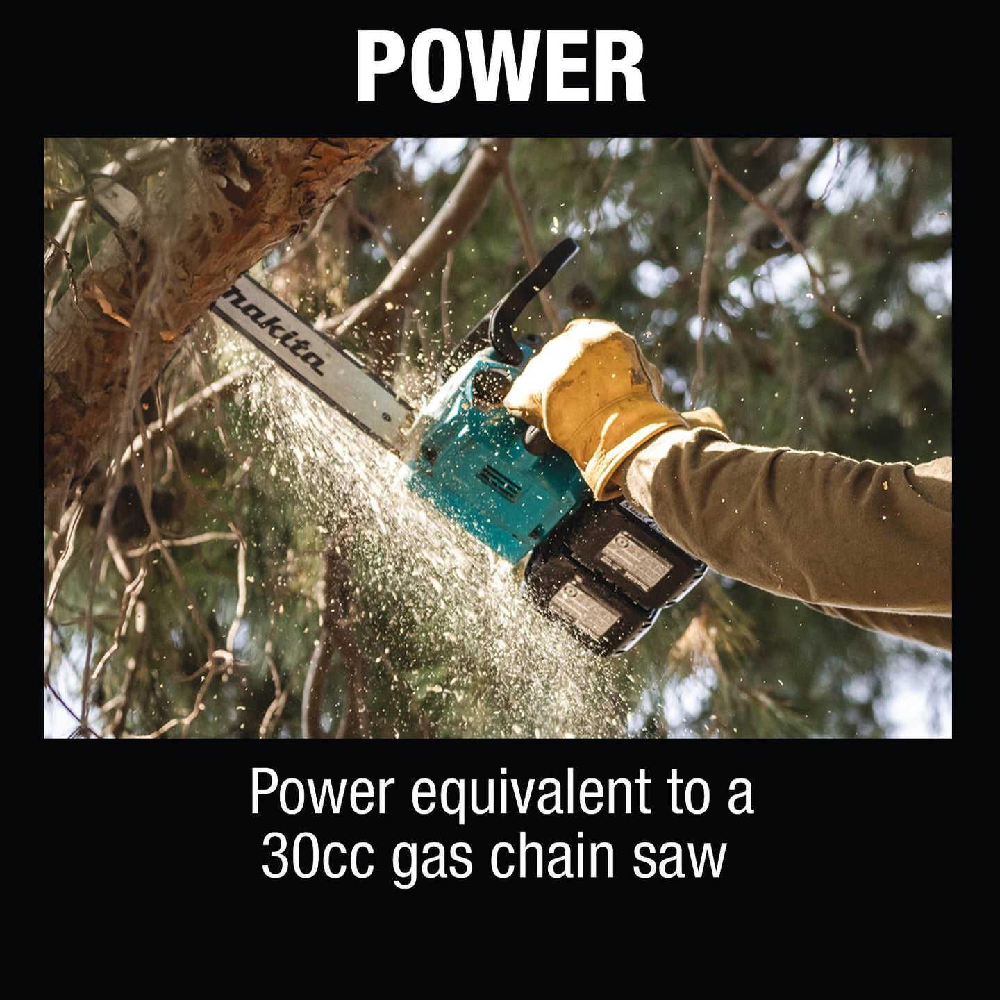 Makita XCU09Z 18V X2 (36V) LXT Lithium‑Ion Brushless 16" Top Handle Chainsaw - Tool Only - SLE Equipment - 14