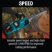 Makita XCU04PT1 36V (18V X2) LXT Brushless 16" Chain Saw Kit with 4 Batteries and Dual - Port Charger (5.0Ah) - SLE Equipment - 9