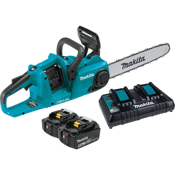 Makita XCU03PT Brushless Cordless 14" Chain Saw (Batteries and Charger) - SLE Equipment - 2