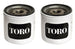 Toro OEM 1 - 633750 Hydraulic Oil Filters for Zero Turn Lawn Mowers Set of 2 - SLE Equipment - 1