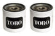 Toro OEM 1 - 633750 Hydraulic Oil Filters for Zero Turn Lawn Mowers Set of 2 - SLE Equipment - 1