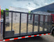 8.5' x 20' White V-Nose Hybrid Enclosed Trailer – Dual 7K Axles Rear Bi- Fold Gate Up