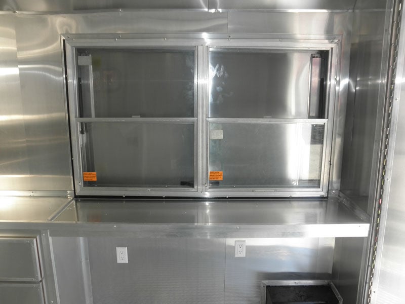 Concession Trailer 8.5'x20' White - BBQ Smoker Event Vending