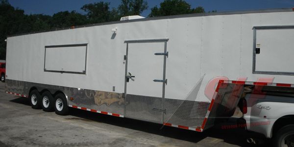 Concession Trailer 8.5'x40' Vending Catering Event Food (White)