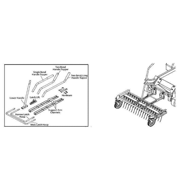 Dethatcher Ratchet Latch Conversion Kit