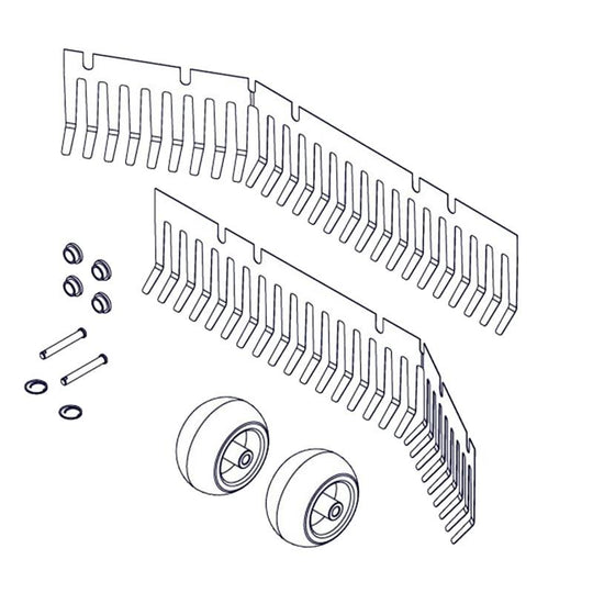JRCO 1148 Leaf Blade Plow Tune - Up Tines Skid Wheels Bushings Pins - SLE Equipment - 1