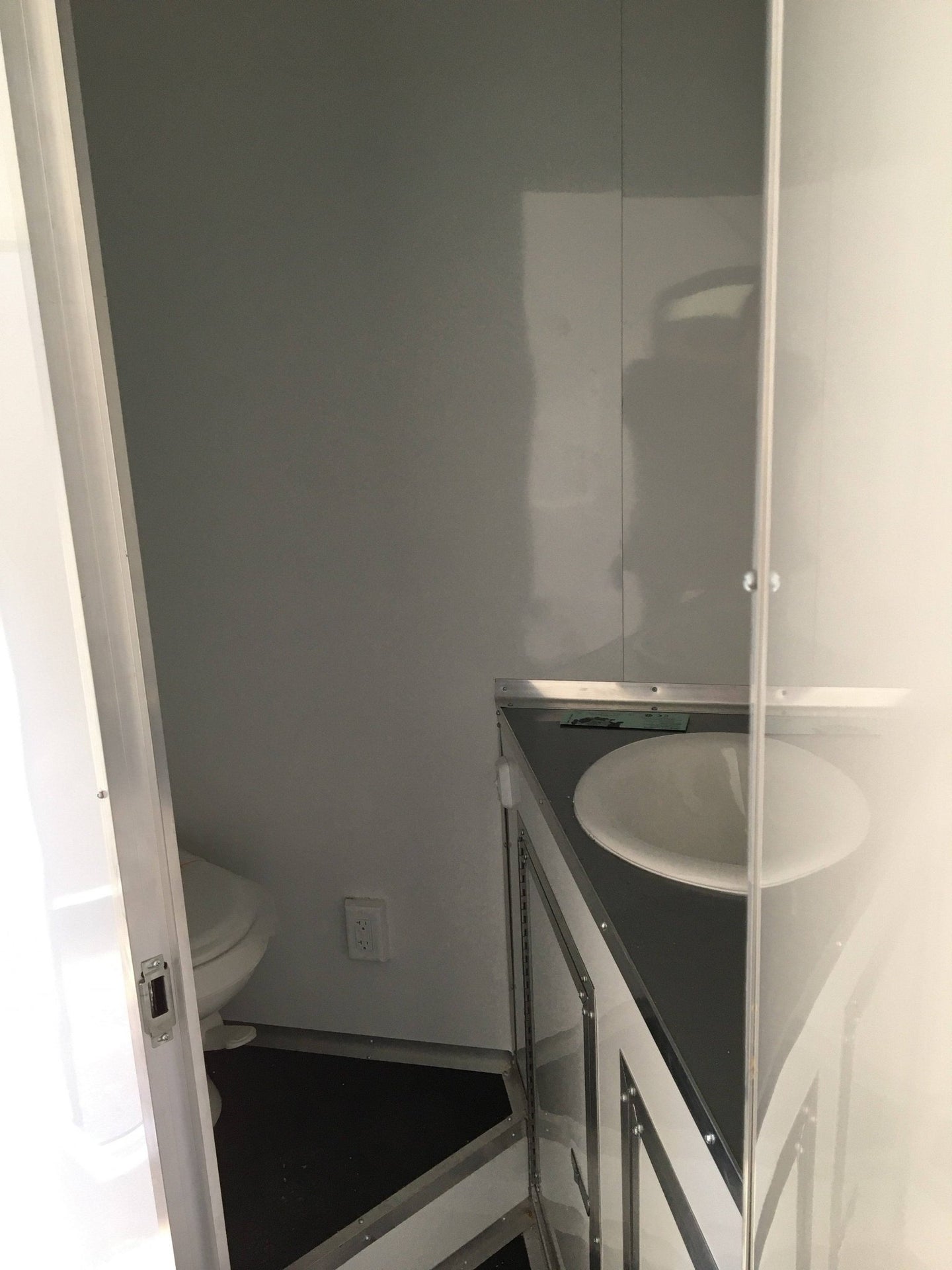 8.5' x 20' Charcoal Gray Custom Office Enclosed Trailer - SLE Equipment - 15