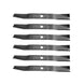 Rotary Genuine Part 12852 SNAPPER BLADE 21 - 3/16" Pack of 6 REPL SNAPPER 1731 - SLE Equipment - 1