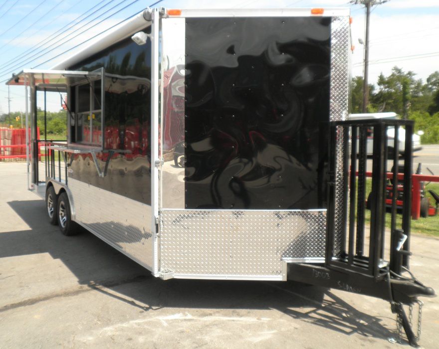 Black Concession Trailer 8.5'x20'