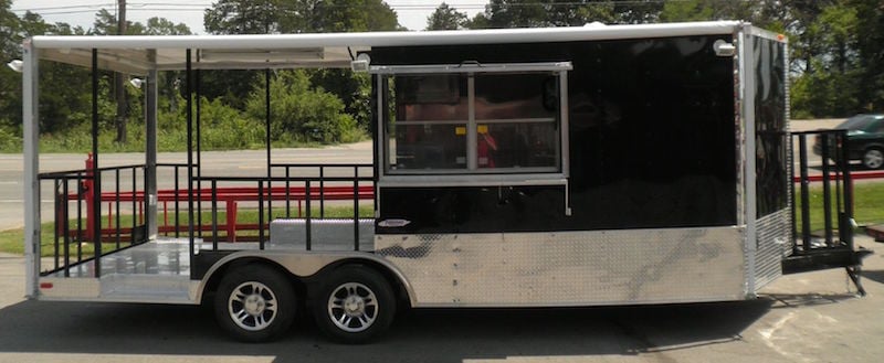 Black Concession Trailer 8.5'x20'