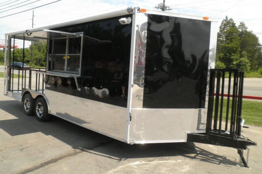 Black Concession Trailer 8.5'x20'