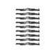 Rotary Genuine Part 13977 WORLDLAWN BLADE 20 - 1/2"X2 - 1/2 Pack of 9 - SLE Equipment - 1