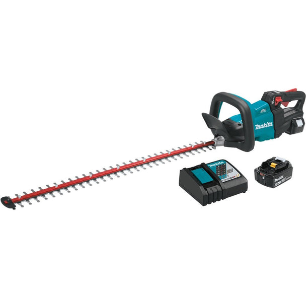 Makita 18V LXT Lithium - Ion Brushless Cordless 30" Hedge Trimmer Kit XHU08T (5.0Ah) - Includes 2 Batteries and Rapid Charger - SLE Equipment - 1