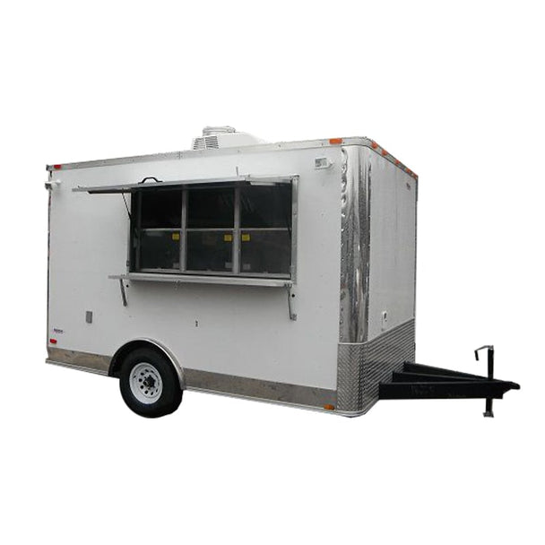 Concession Trailer 8.5'x12' White - Event Food Vending Catering