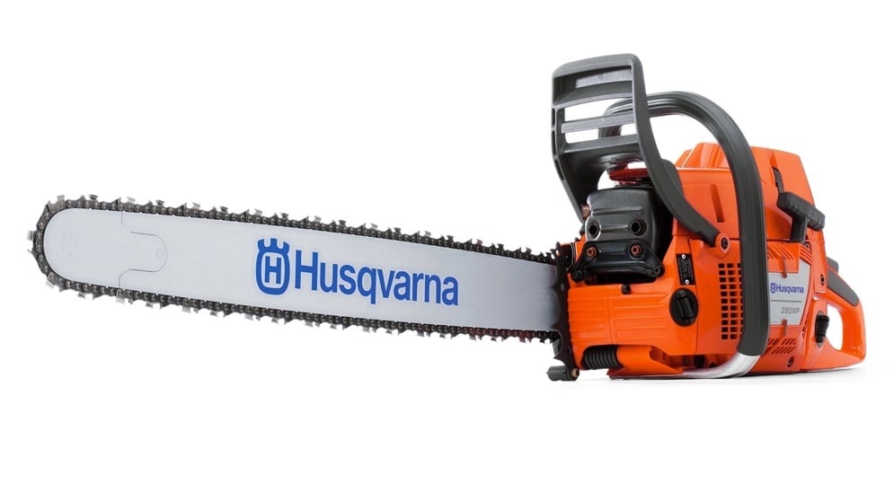 Husqvarna 390XP Chainsaw 28" Bar Commercial Grade - 88cc White Background