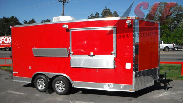 Red Concession Trailer 8.5'x16'