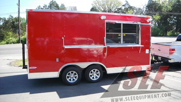 Red Concession Trailer 8.5'x16'