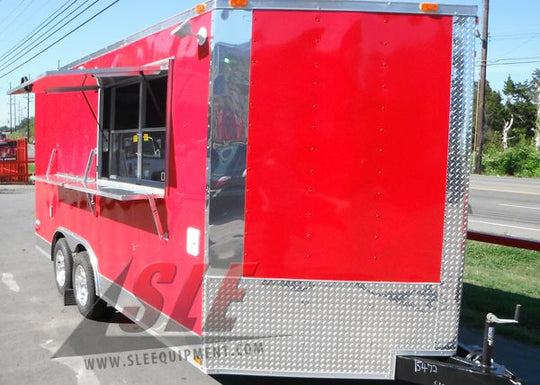 Red Concession Trailer 8.5'x16'