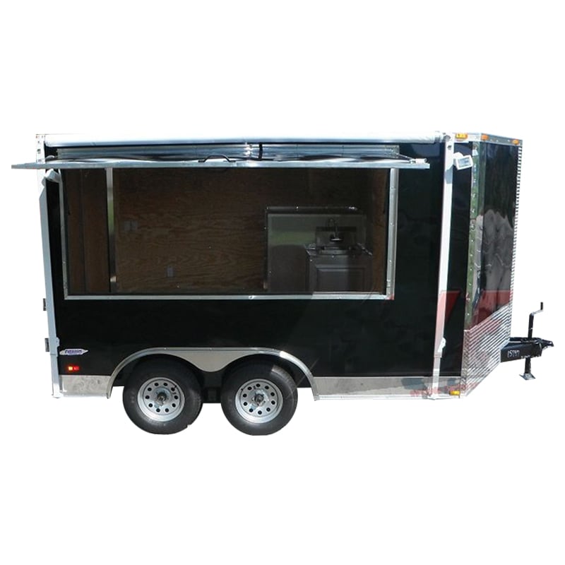 Black Concession Trailer 8.5'x12'