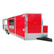 Concession Trailer 8.5' x 28' BBQ Smoker Event Catering (Red)