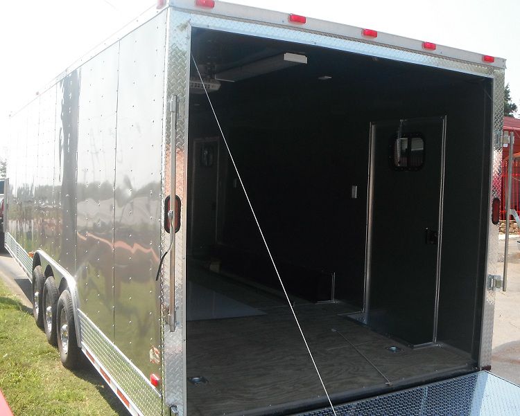 Silver Gooseneck Enclosed Trailer 8.5'x36'