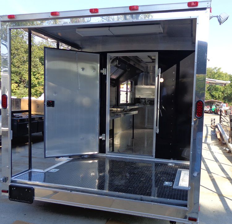 Black Concession Trailer 8.5'x20'