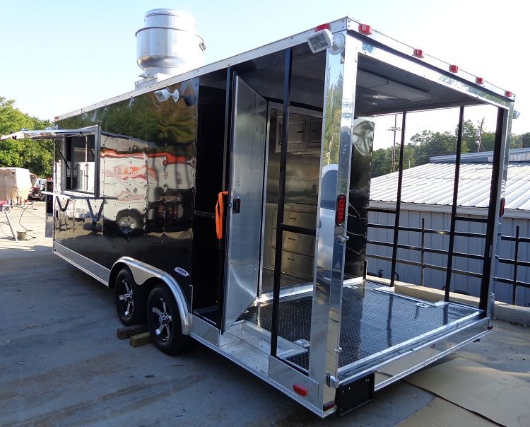 Black Concession Trailer 8.5'x20'