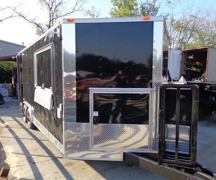 Black Concession Trailer 8.5'x20'