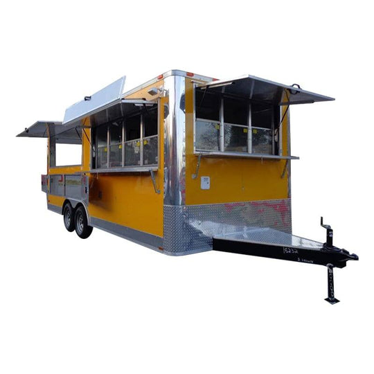 Concession Trailer 8.5'x20' Yellow - Event Catering Vending Food - SLE Equipment - 1