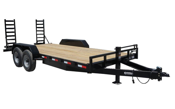 7x18 Equipment Trailer Dovetail 5' Ramps