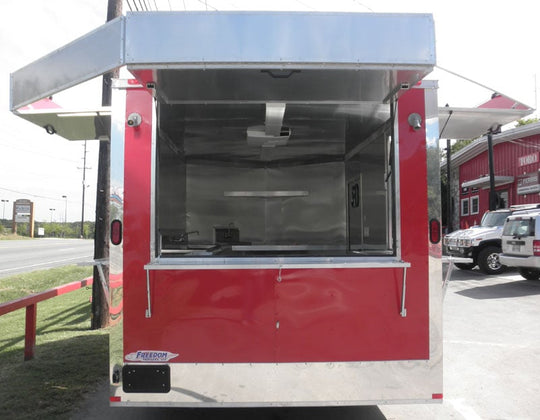 Concession Trailer 8.5'x12' Red White Back Ground