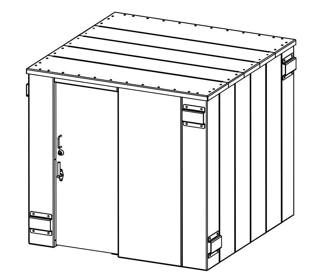 SR84X084G ESP Safety Shelter 84" x 84"- 14 Person 3