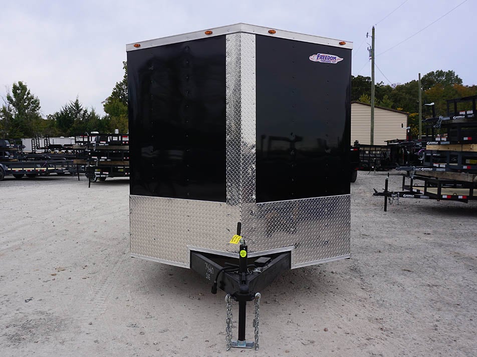 Enclosed Utility Hybrid Trailer 7'x18' with Side Ramp