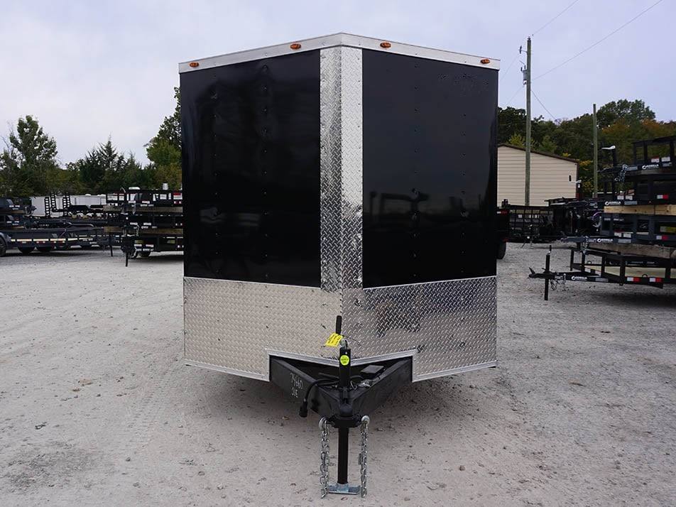 Enclosed Utility Hybrid Trailer 7' X 18' with Side Door - Lawn Mower Equipment Hauler Storage - SLE Equipment - 2