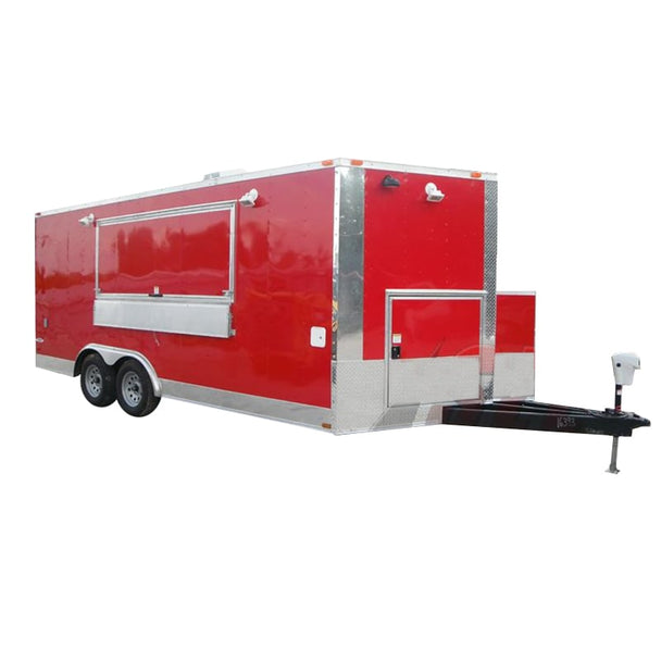 Concession Trailer 8.5' x 18' Red - Event Ice Cream Smoothie Catering