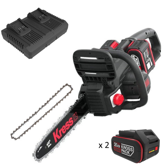 Kress KG346 40V 14" Brushless Mini Chainsaw Kit (2 x 4Ah Batteries + 4amp Charger) - SLE Equipment - 1
