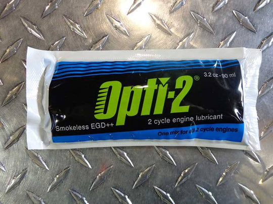 Opti - 2 2 Cycle 2 Cases of 28 Smokeless Oil 3.2 oz Mix - SLE Equipment - 2