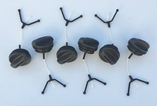 Six Husqvarna Chainsaw Fuel/Oil Caps 435 - 450 Models 580494103 - SLE Equipment - 1