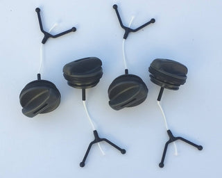 Four Husqvarna Chainsaw Fuel/Oil Caps 435 - 450 Models 501809601 - SLE Equipment - 1