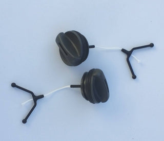 Two Husqvarna Chainsaw Fuel/Oil Caps 435 - 450 Models 580494103 - SLE Equipment - 1