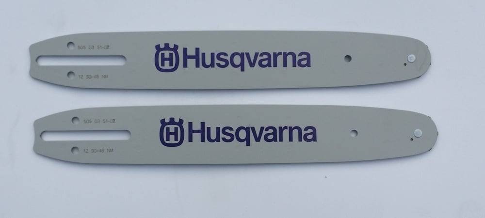 Husqvarna 12" Chainsaw Bars 45DL .043 Gauge 505035102 (2 Pack) - SLE Equipment - 2