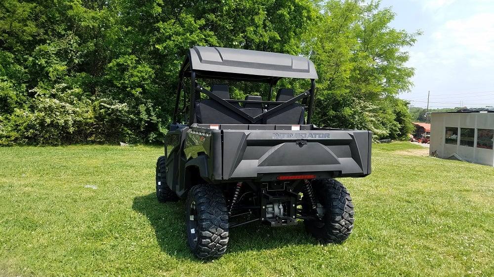 Intimidator GC1K Vehicle Left Side. This does NOT come standard with plastic roof.