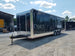 8.5' x 30'  Black Flat Nose w/ Header Cap Concession Food Trailer