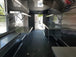 8.5' x 30'  Black Flat Nose w/ Header Cap Concession Food Trailer